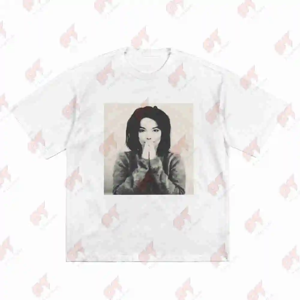 Bjork 1993 Debut Album Oversized Short Sleeve Tee 100% Cotton T-Shirt