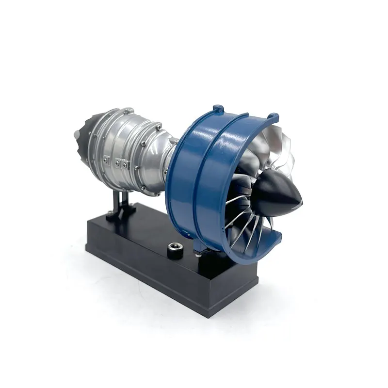 TECHING DM122 メタルターボファンエンジンモデルキット DIY 精巧なターボファンエンジン 楽しいデスクトップトイ