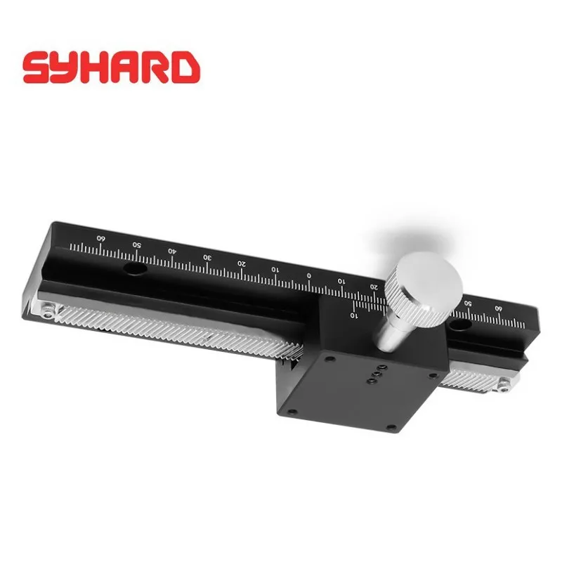 LWX60-100/150 X-axis displacement stage long stroke dovetail groove rack and pinion type manual fine-tuning slide