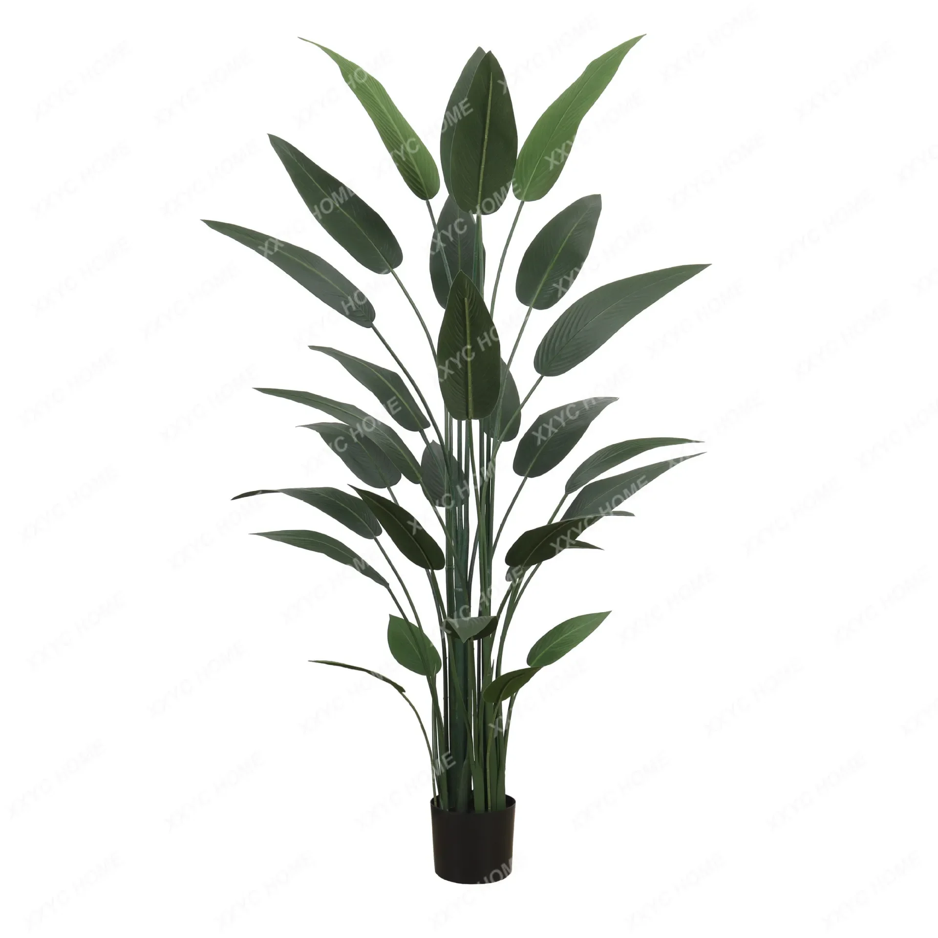 

Artificial Green Plant Canna Potted Artificial Fake Trees Large Simulation Plant Bird of Paradise Decoration