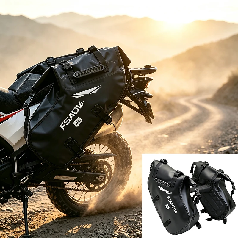 Waterproof Motorcycle Travel Luggage Saddlebags Motorcycle Pannier Bag For BMW For Honda For Yamaha For Honda Side Bags