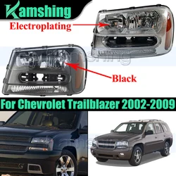 US Version a pair Front Bumper Headlight For Chevrolet Trailblazer 2002-2009 Headlamp Head Lamp Head Light