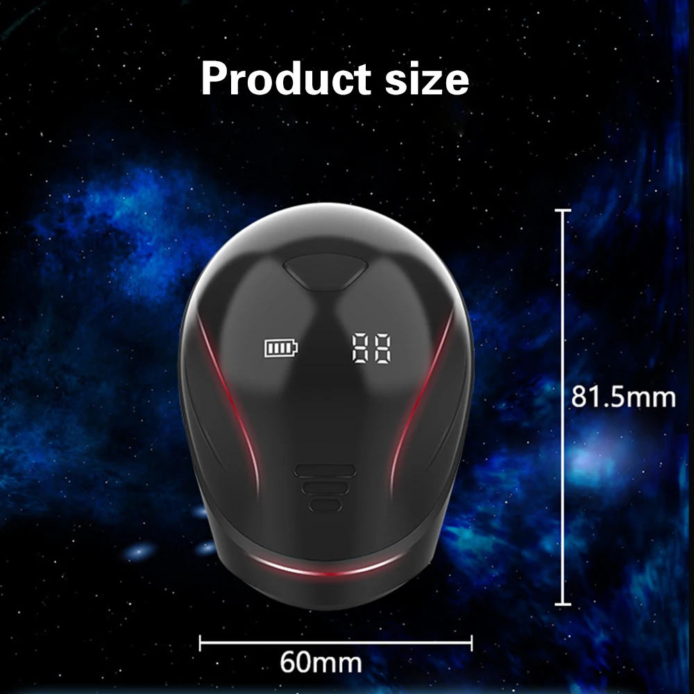 Male Penis Vibrator Delay Trainer Glans Massager Stimulator Digital Display Male Masturbator Cup Adult Sex Toys For Men 18+ - view 6