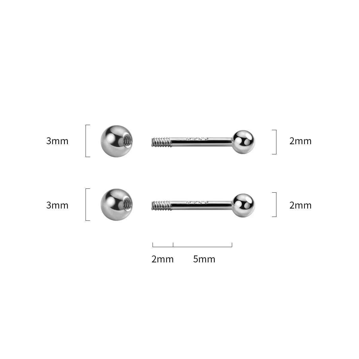 La Monada Damen Ohrringe Silber 925 Ohr Piercing einfache kurze Kugel runde silberne Ohr stecker Mädchen schrauben zurück Mutter minimalist isch