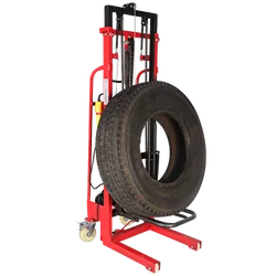 Electric lift stacker for lifting truck tyre