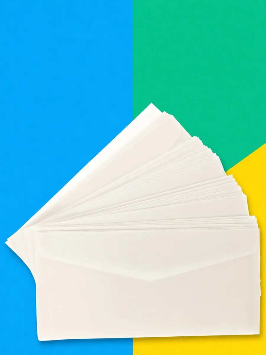 50Pcs Tracing Paper Envelopes Translucent Invitation Envelopes for Wedding Birthday Party Holiday Greeting Cards Photos Letters