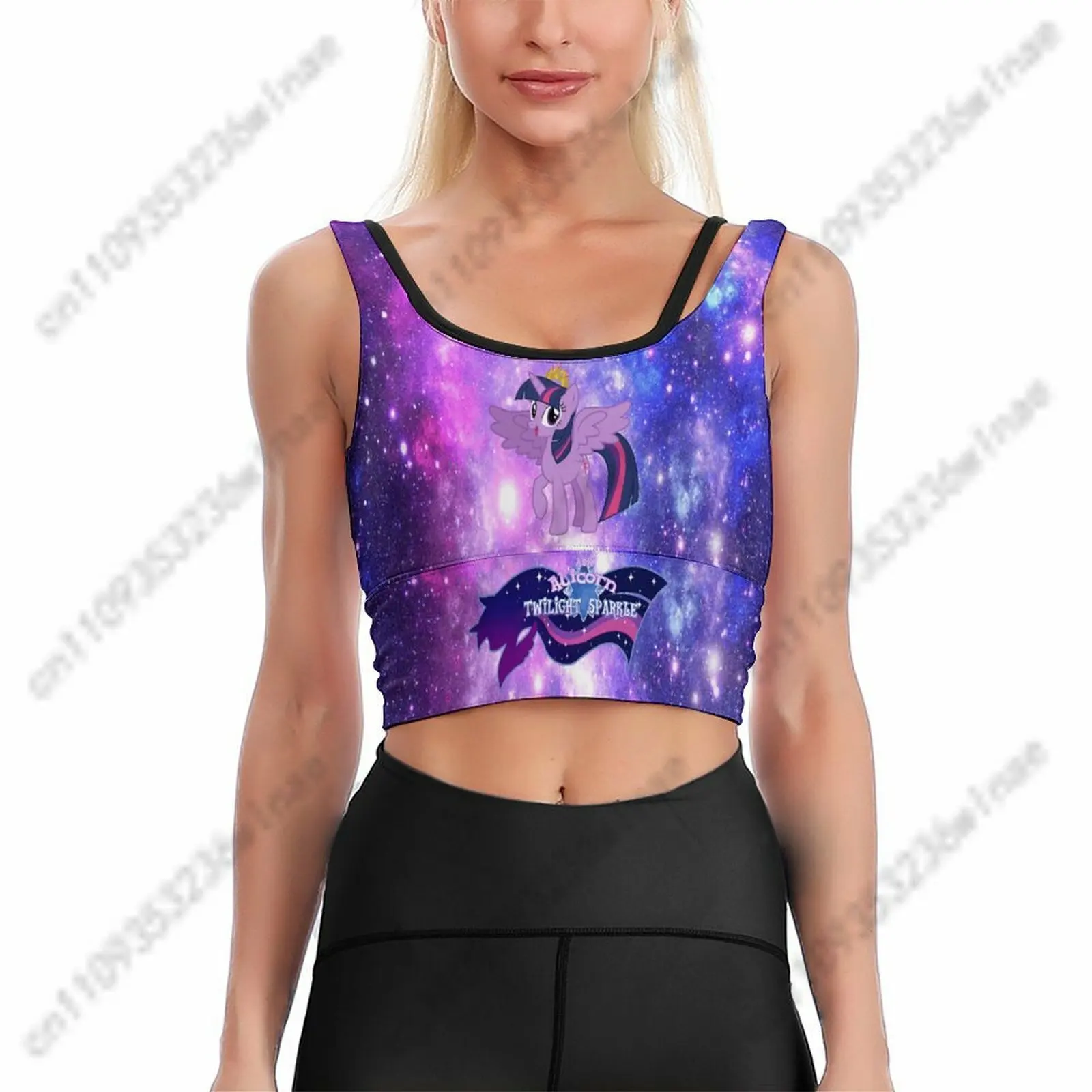 

Twilight Sparkle Tank Tops Womens Sleeveless Shirt My Little Pony Friendship Is Magic Comfortable Tops Custom Gift Cosplay Top