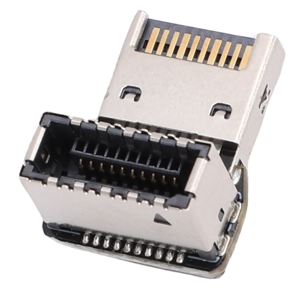 10G USB3.1 Type E Adapter PH76EE-A TYPE-E Interface USB3.1 Type E Header Converter 90 Degree Front Panel Internal Connector