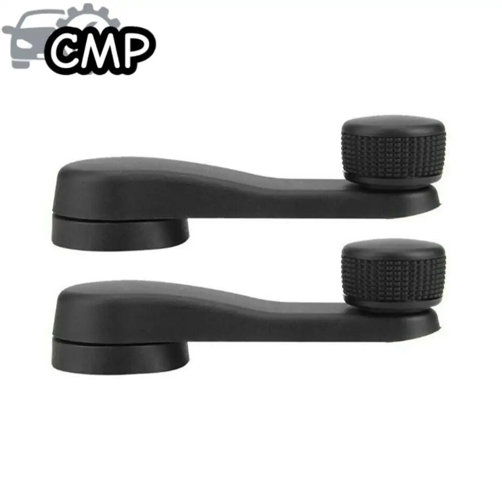 

2pcs/set Car Black Window Winder Crank Handle OE# 1H0837581D Fit For VW T4 Transporter MK3 MK4 Car Inner Door Parts