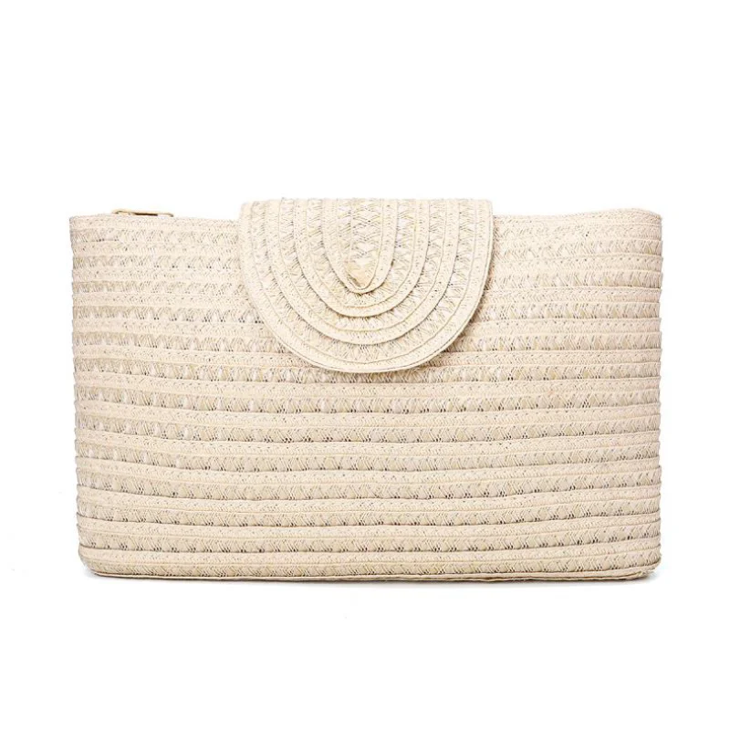 New Straw Woven Pp Grass Handbag Woven Women's Casual Beach Bag