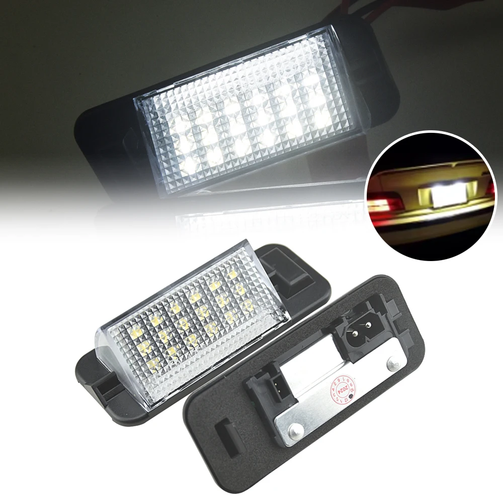

For BMW E36 Led License Plate Light 18SMD White 12v Number Plate Lamp Bulbs For BMW E36 318i 318is 318ti 325i M3,92-98