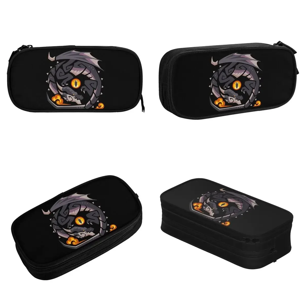 Fatalis Monster Hunter Game Pencil Cases Pencil Pouch Pen for Student Big Capacity Pencil Bags Students School Gift Stationery