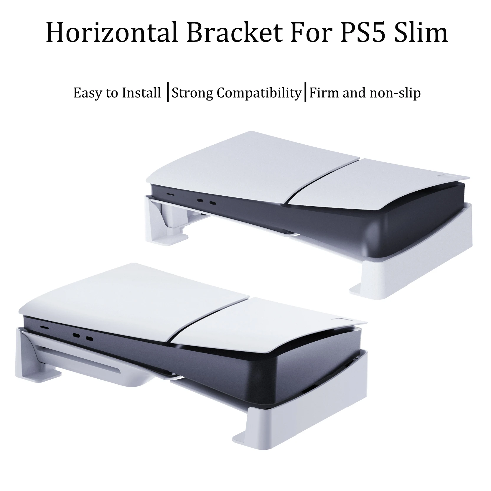 New Non-slip Console Bracket for PS5 Slim Disc/Digital Edition Easy to install