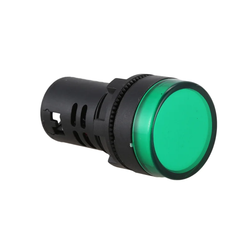 ABXF-10 шт. AC220V зеленый светодиодный индикатор питания контрольная сигнальная лампа диаметром 22 мм