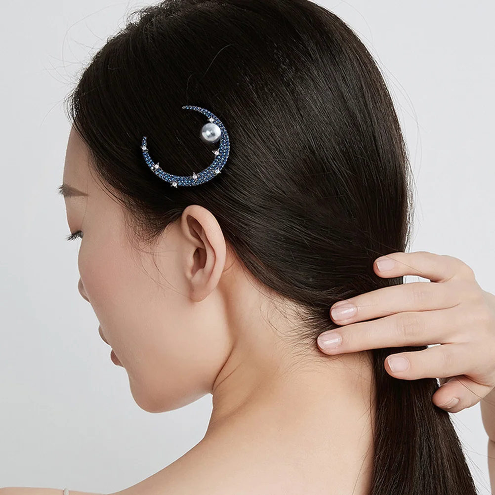 

1Pcs Decorative Women Hair Clip Rhinestone Pearl Studded All-Match Fashionable Barrette Stylish Hair Accessories