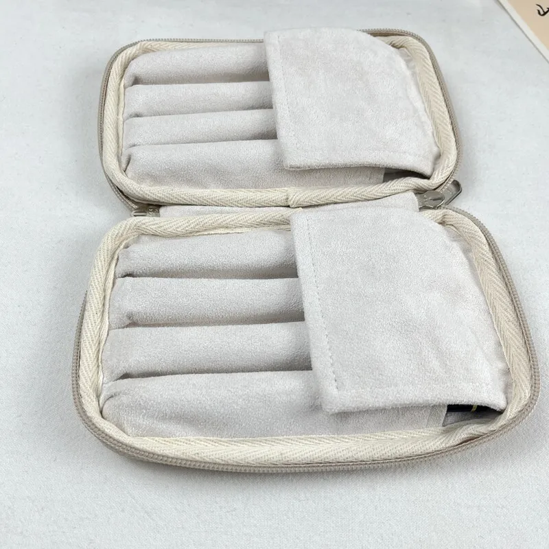 Embroidery Pen Case 8-slot Pen Pouch Large Capacity Zippered Pencil Case Portable Pen Bag Pencil Holder 17x10.5cm