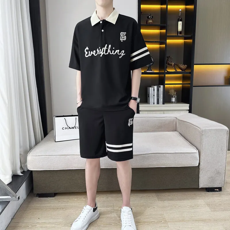 

2025 Spring New Men's High Quality Sports Set Fashion Leisure Two Piece Set