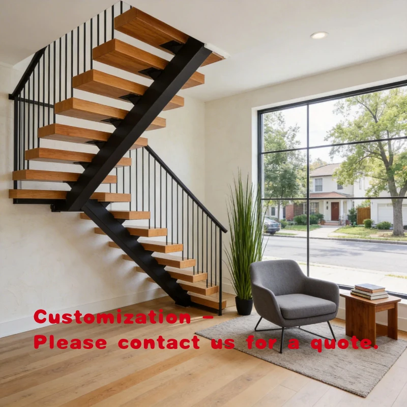 custom.Bespoke Single Stringer Staircase Designer Feature Stair With Glass Balustrade Contemporary Residence