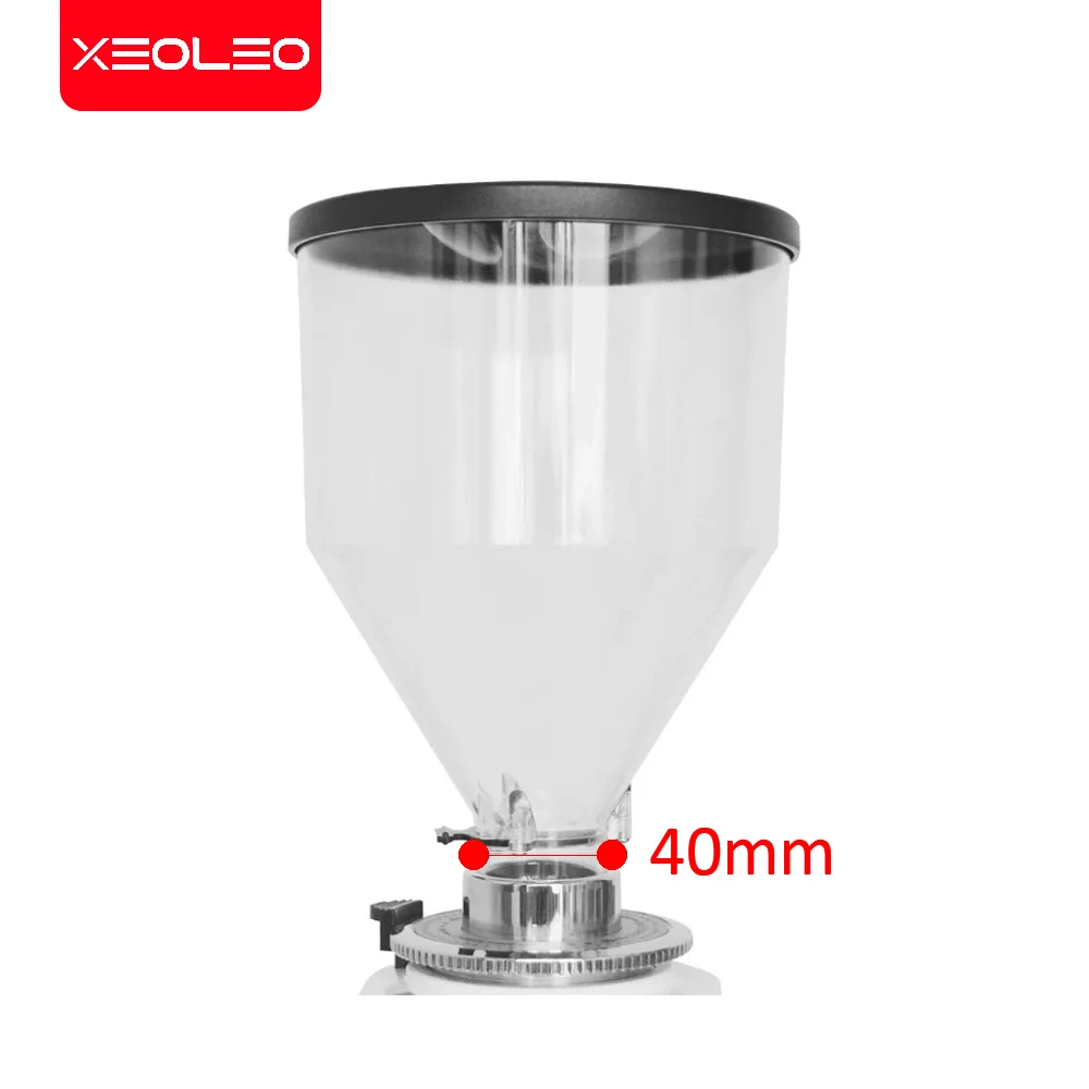 Xeoleo-透明なコーヒーグラインダー,750g, 40mm, 022, 018, 019, 020, 021