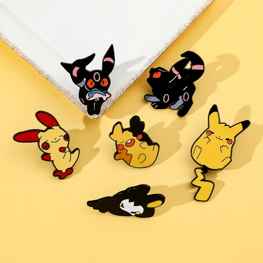 Cartoon Kawaii Elf Enamel Brooch Pack Alloy Lapel Pin Creative Decorative Accessory for Jackets Bags and Hats