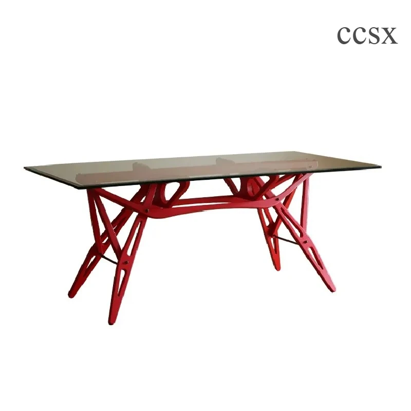 

Modern minimalist classic solid wood glass dining table marble living room table office desk