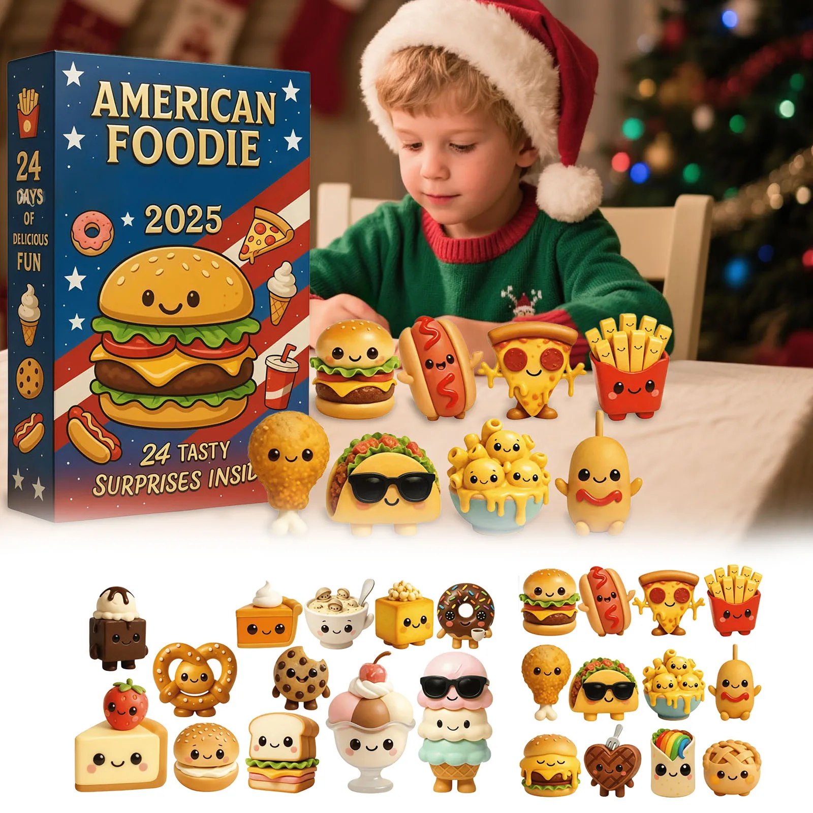 Compte à rebours de Noël Calendrier de l'Avent 2025 contenant 24 pendentifs en acrylique adaptés à diverses montres-bracelets analogiques avec minuterie