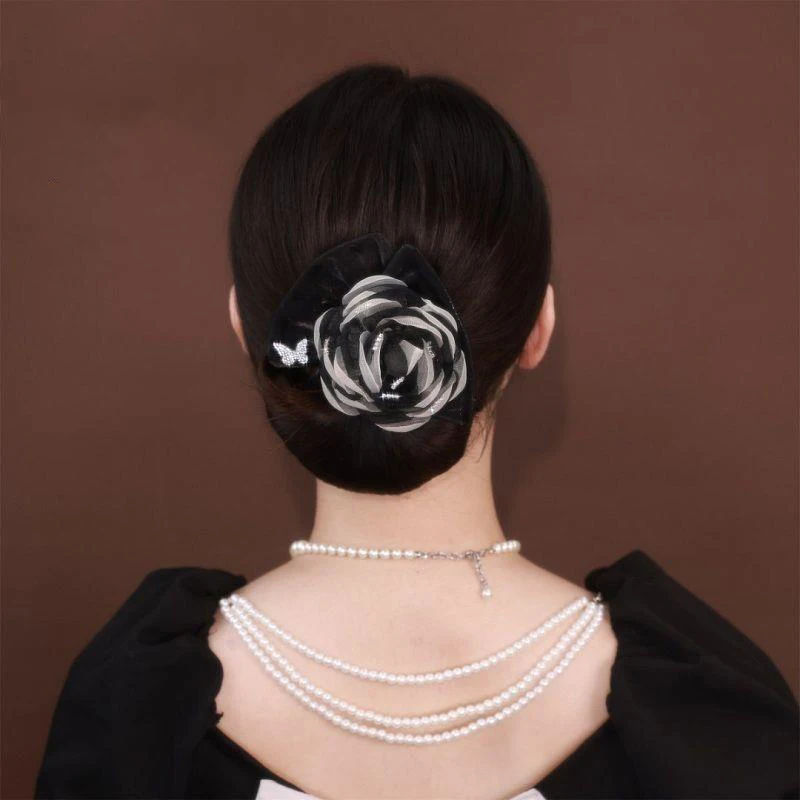 Fashion Vintage Lazy Magic Flower Bow Clip Bun Curler Braider Hairstyle Twist Maker Tool Dount Twist For Women Hair Accessories