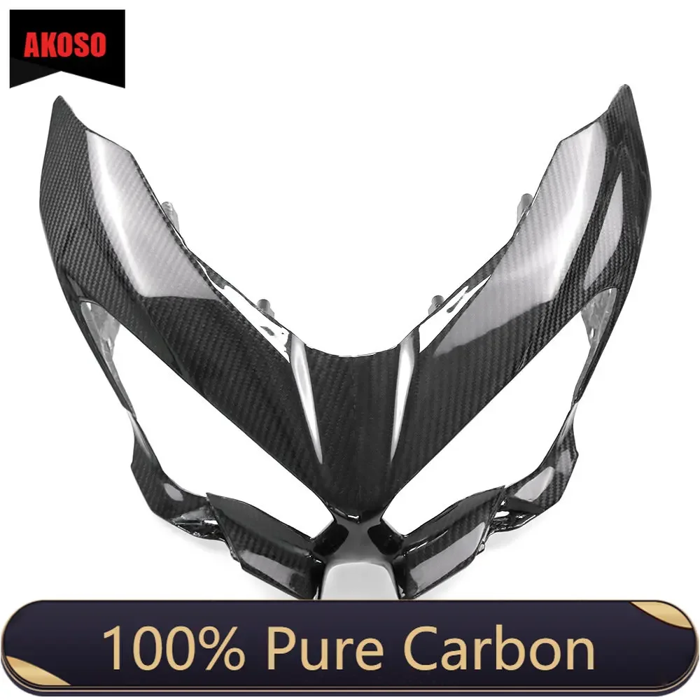 

100% Full Dry 3K Carbon Fiber For Kawasaki Ninja 400 2018-2023 Front Fairing Motorcycle Accessories Parts Fairings Cowls Kit