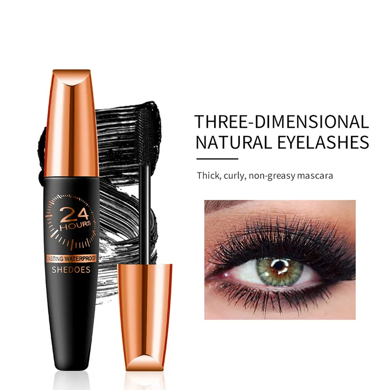 1pc New Brand Eyelash Mascara Makeup Long Lasting Natural Waterproof Lengthens Eyelashes Black Professional Eye Mascara Cosmetic