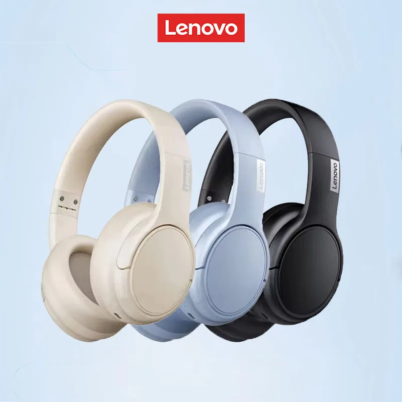 Lenovo TH20 Bluetooth Headset Over-Ear HD Call Noise Reduction Sport Headphones Gaming Low Latency Long Endurance Earphones Gift