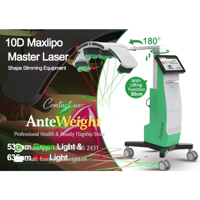Therapy for Pain Machine Green Light Lipo 10d Laser Slimming 532nm Laser Weight Loss 10d Lipo Laser Green Light Slimming Machine