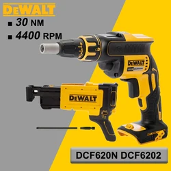 DEWALT 18V XR Drywall Screw Gun With Attachment Brushless 360° Rotation Nail Gun Bare Tool DCF620 DCF6202