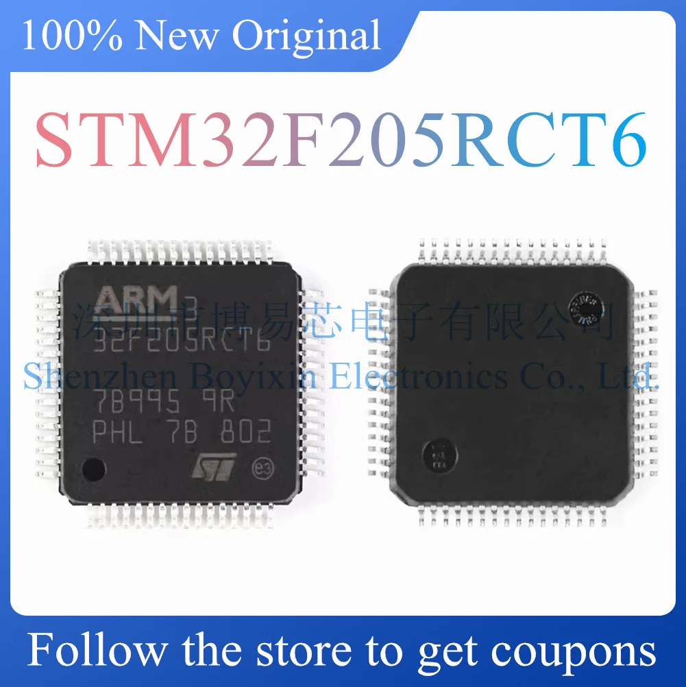 

NEW STM32F205RCT6.Original genuine. Package LQFP-64