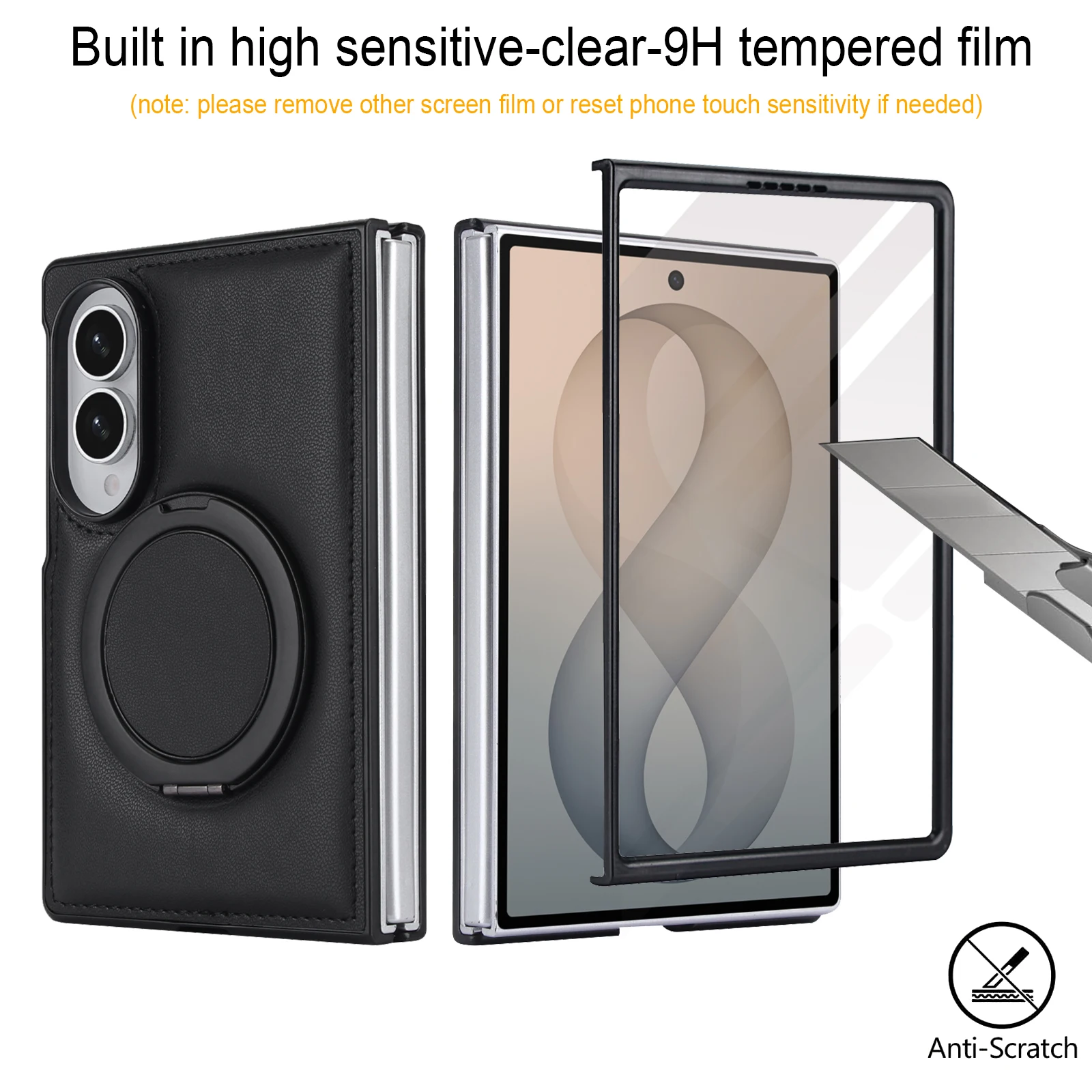 360 °   Draaibare beugel magne - Tempered Glass Screen recensie en prijs