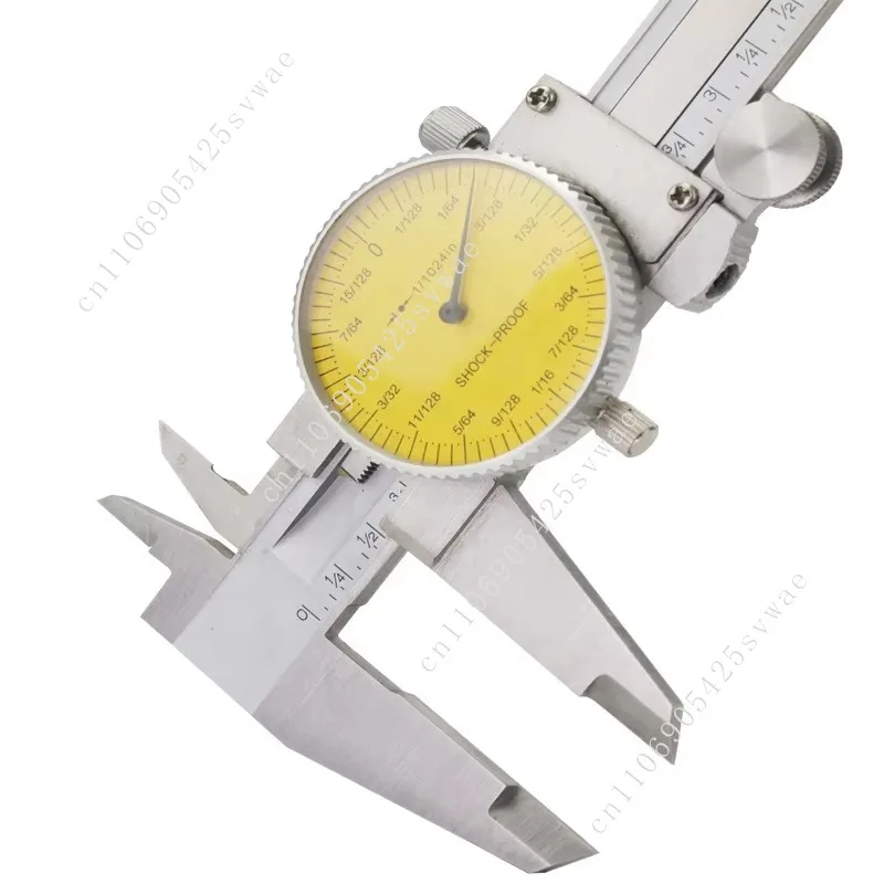 150mm 6"  1/1024 Inch Dial Caliper 6inch Shock-proof Stainless Steel Precision Vernier Caliper