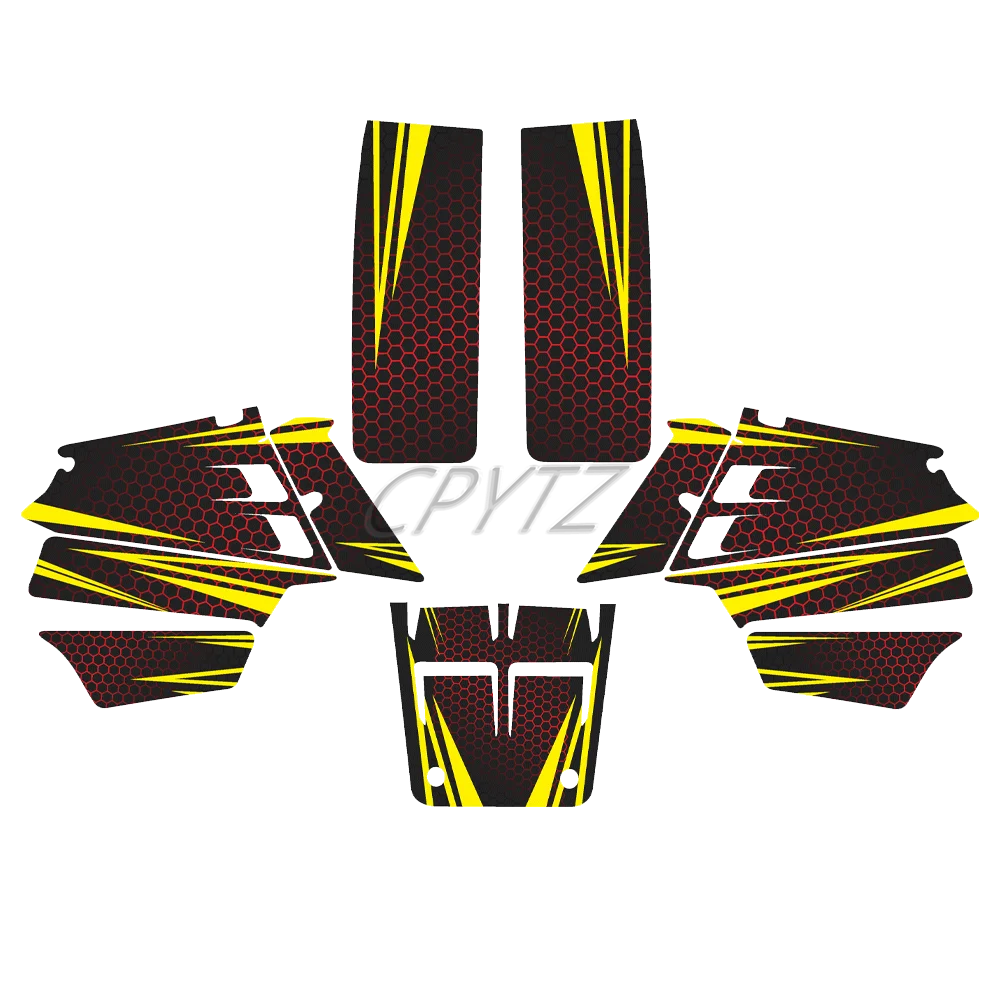 Fit for Banshee 350 YFZ 350 1987-2006 ATV Motorcycle Graphics Backgrounds Decals Sticker Kit 2005 2004 2003 2002 2001 2000 1999