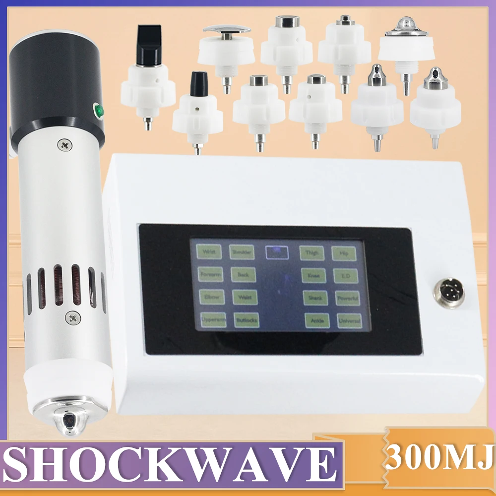 

Shockwave Physiotherapy Machine 300MJ Massage Relaxation For ED Treatment And Relieve Leg Muscle Injury Pain Shock Wave Massager