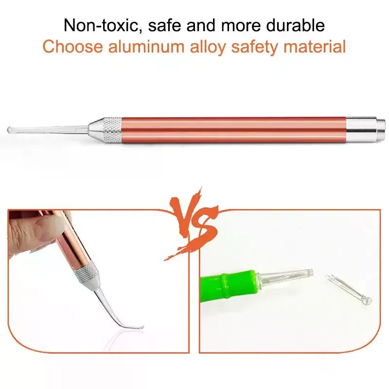 Ear Cleaner Spoon LED Flash Light Ear Wax Curette Picker Visual Children Earpick Eer Wax Dig Remover Ear Nose Novel Tweezer Baby