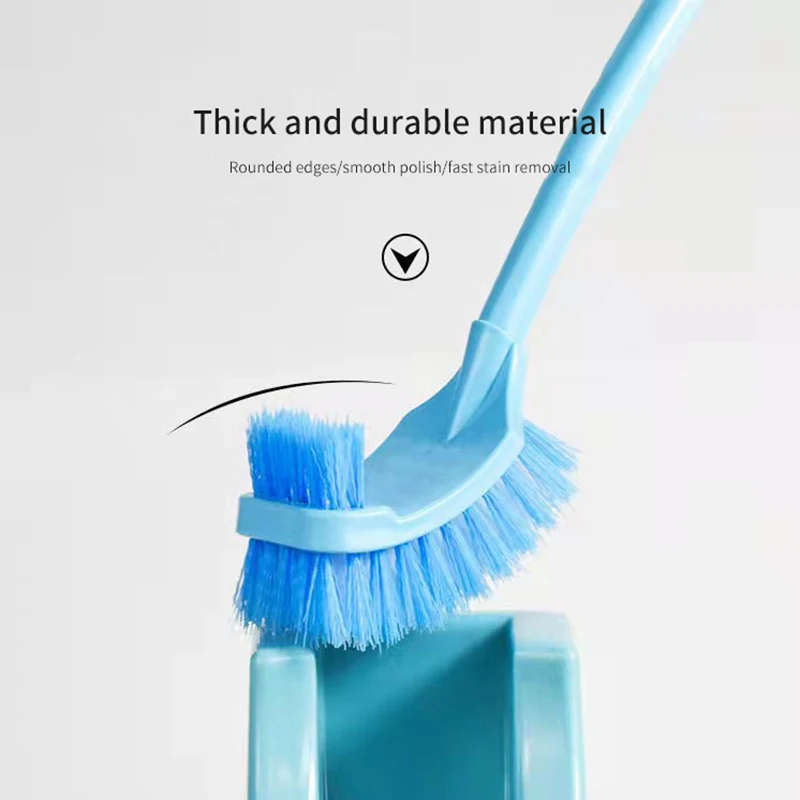 Cleaning Toilet Brush Plastic Long Handle Double-Sided Dead Corner Cleaning Brush Soft Bristles Cleaning Toilet Brush Floor Seam