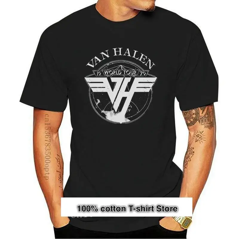 Camiseta de Van Halen 1979 para niños, camiseta roja oficial, nueva, 2024