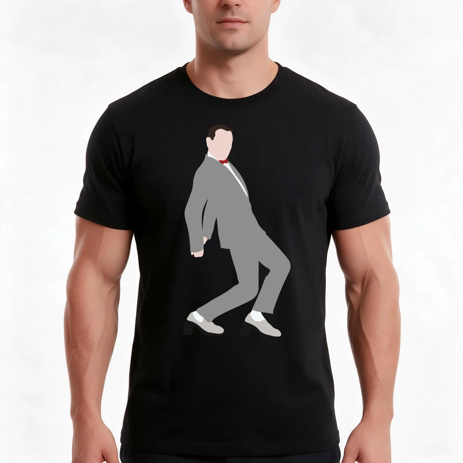 Pee Wee T-Shirt Summer Casual Cotton Tee Oversized Streetwear Tops Vintage Graphic Print Loose Fit Short Sleeve 100% Cotton