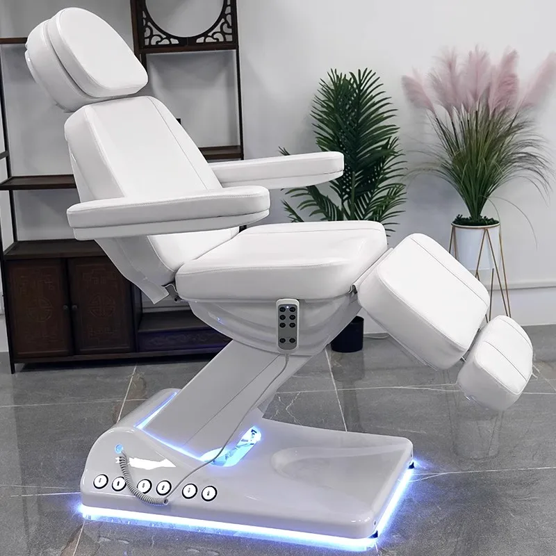 

Hot Sale Foot Control Beauty Massage Table & Massage Table 3 Motor All Steel Base Beauty Salon