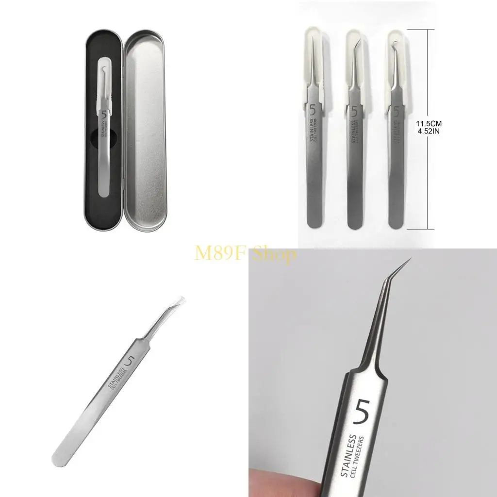 M89F Blackhead Remover Comedone Extractor Professionele roestvrijstalen huid Zit Acne Blemish Whitehead Popping verwijderen