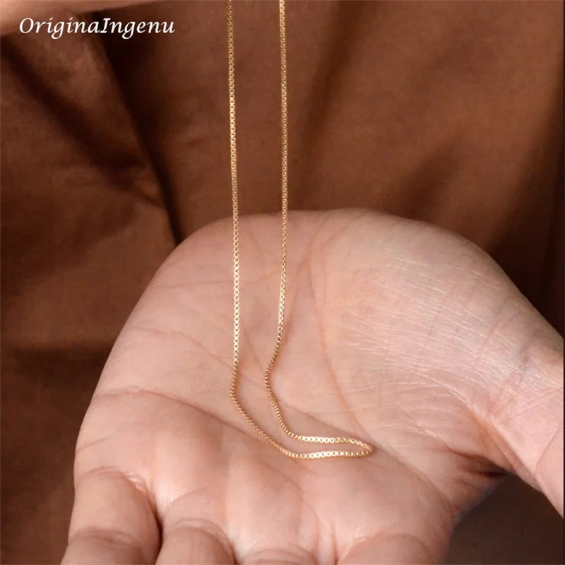14-karatowy złoty naszyjnik z łańcuszkiem wężowym Boho Choker Dainty Chain Necklace Minimalistyczna biżuteria Odporny na przebarwienia naszyjnik