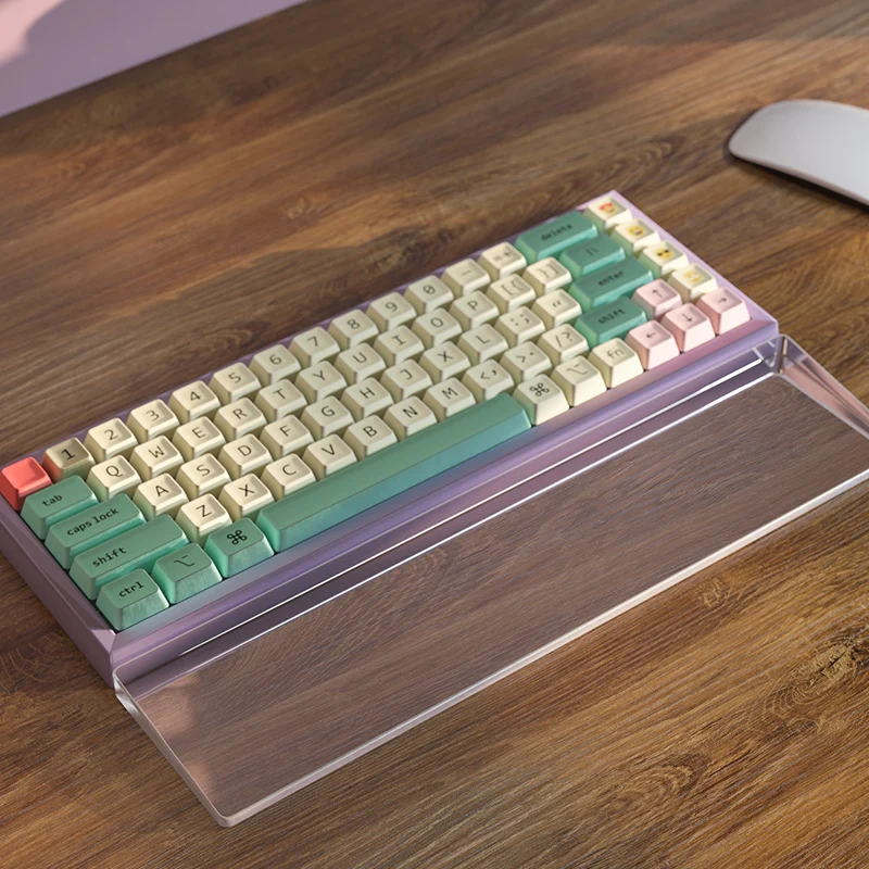 NEW Acrylic Palm Rest Keyboard Hand Rest Custom Frosted Transparent Wrist Rest Ergonomic Keyboard Pad for Mechanical Keyboards