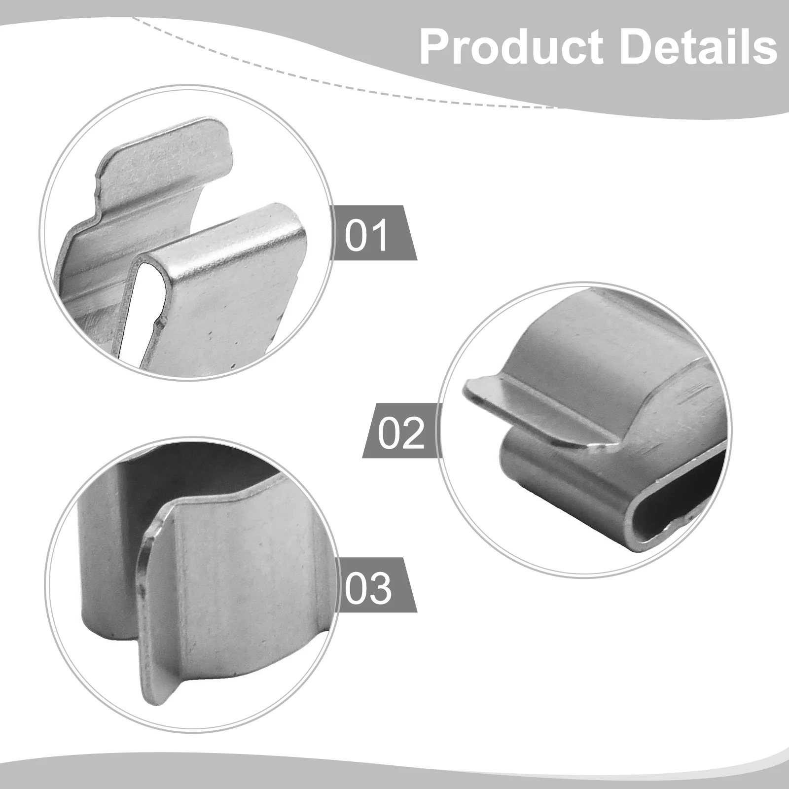 

Зажимы для прицепов 22,5 мм (0,89 дюйма) для домашнего использования, зажимы для рам прицепов с зубцами и изогнутым дизайном, без использования инструментов