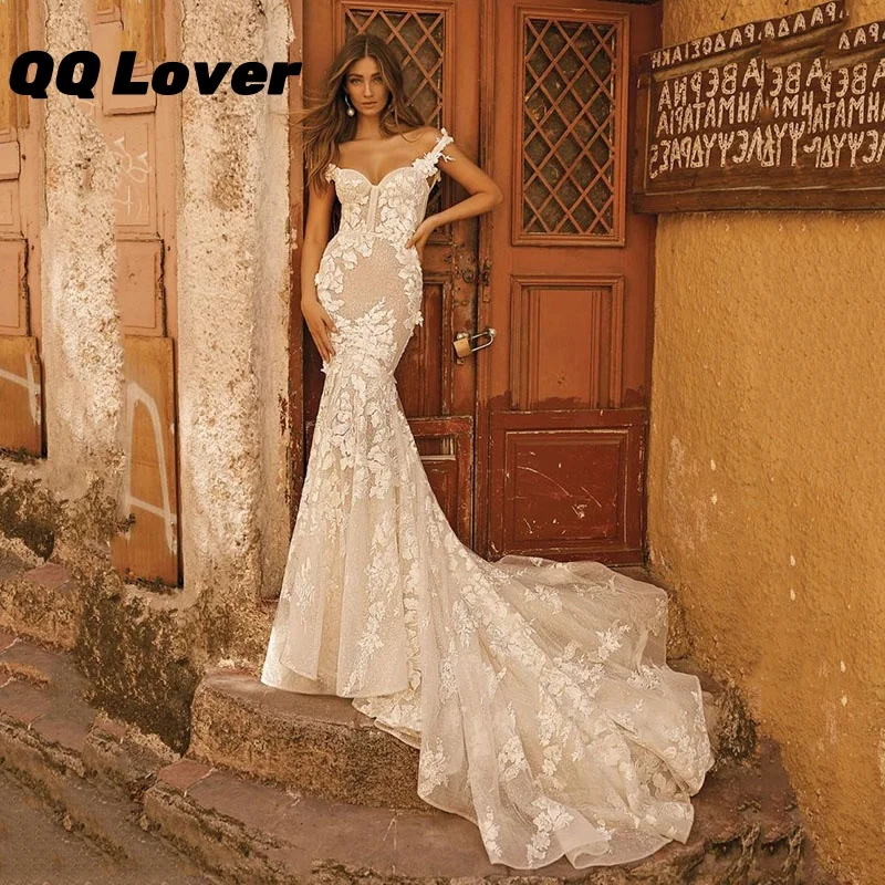 

Mermaid Wedding Dresses Backless Lace Vestidos De Novia Off The Shoulder Customized Wedding Dress Plus Size Vestido De Noiva
