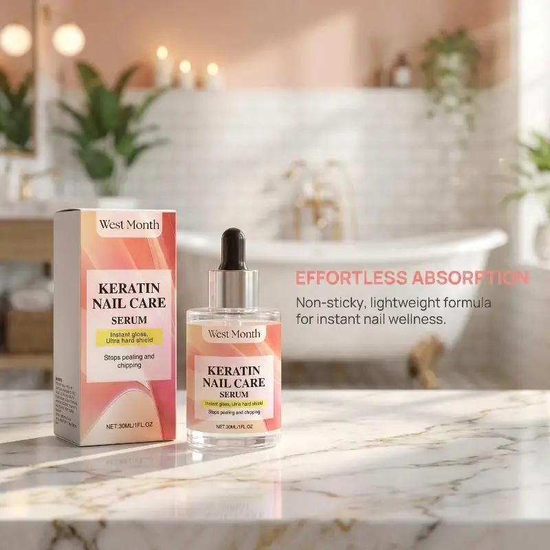 30ml Keratin Nail Care Serum Improve Peeling Chipping Strengthen Nail Prevent Delamination Protect Nail Damage Nails Growth