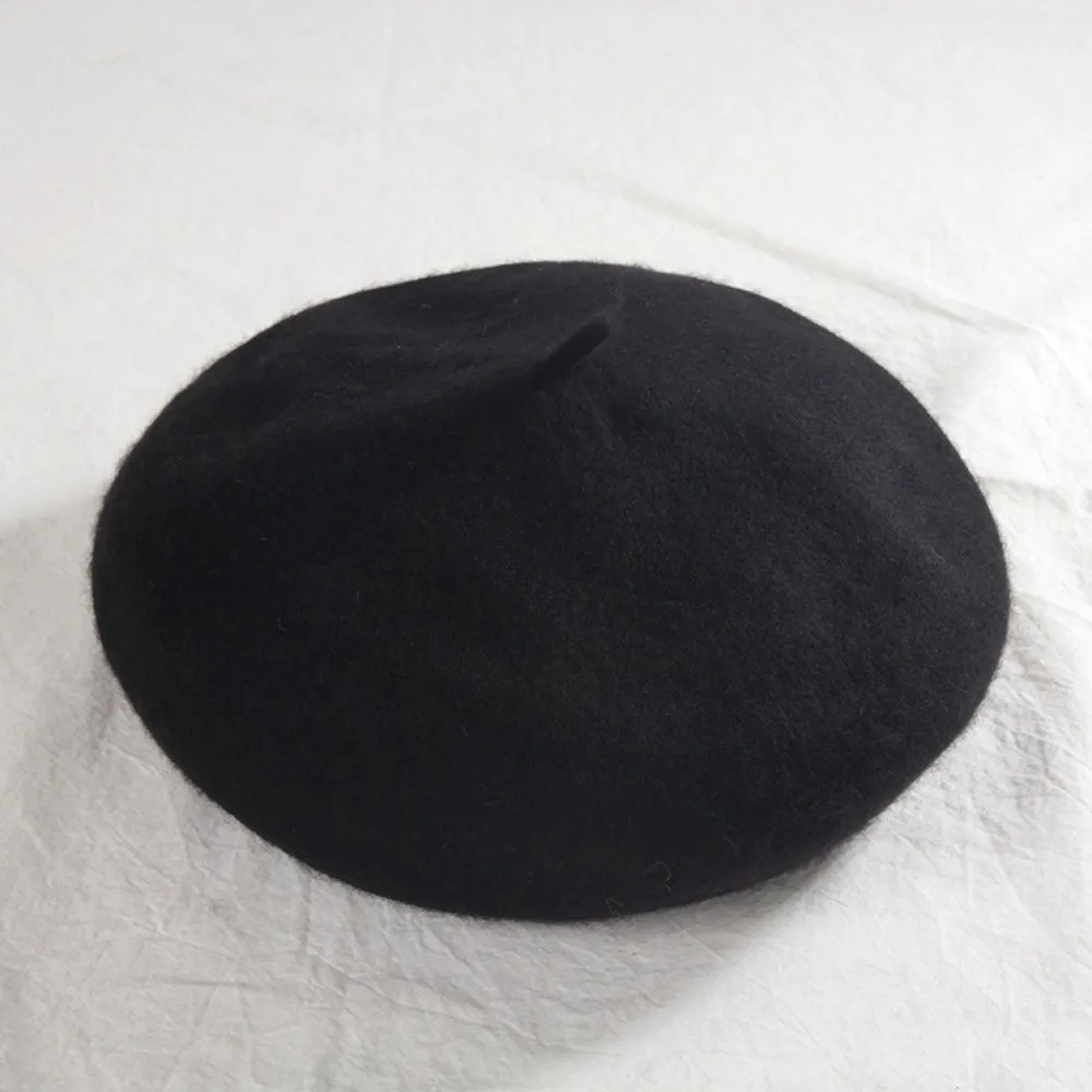 أزياء سحابة النساء القبعات الصوف الدفء البريطانية قبعة صغيرة الكورية نمط بلون الرسام قبعات الفتيات #4
