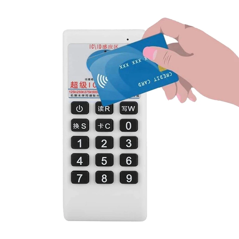 RFID NFC IC Card Reader & Writer +5XT5577 Keychain 125Khz-13.56MHZ Duplicator RFID Smart Card Reader IC ID Duplicator